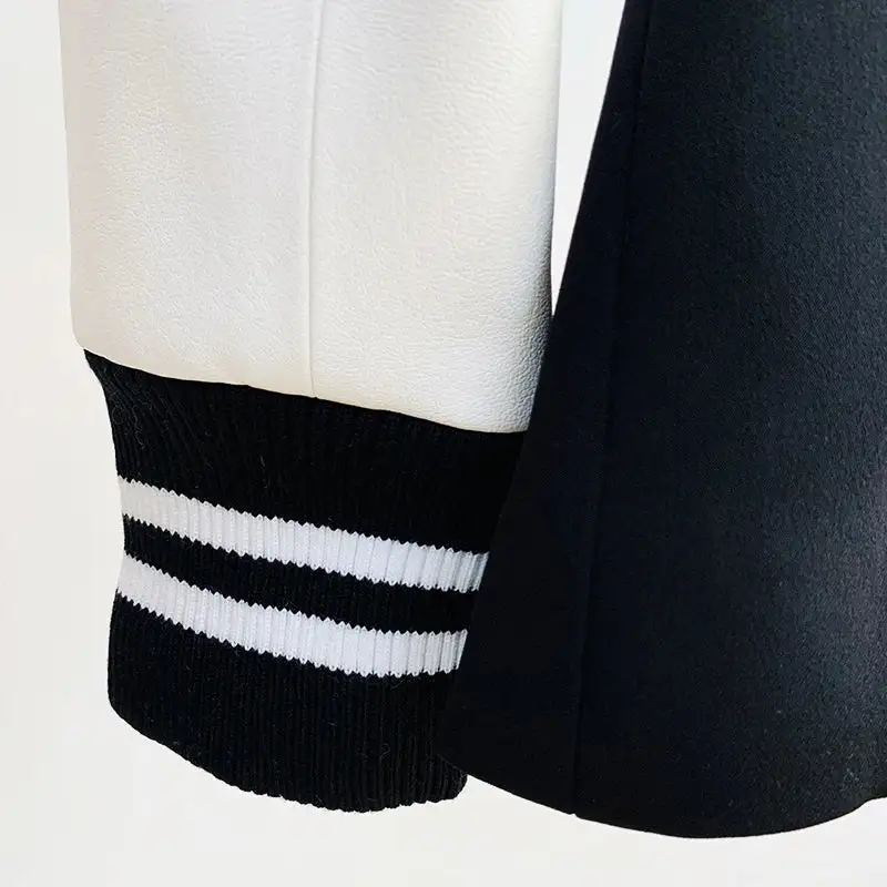 Notched Collar Double Breasted Blazer