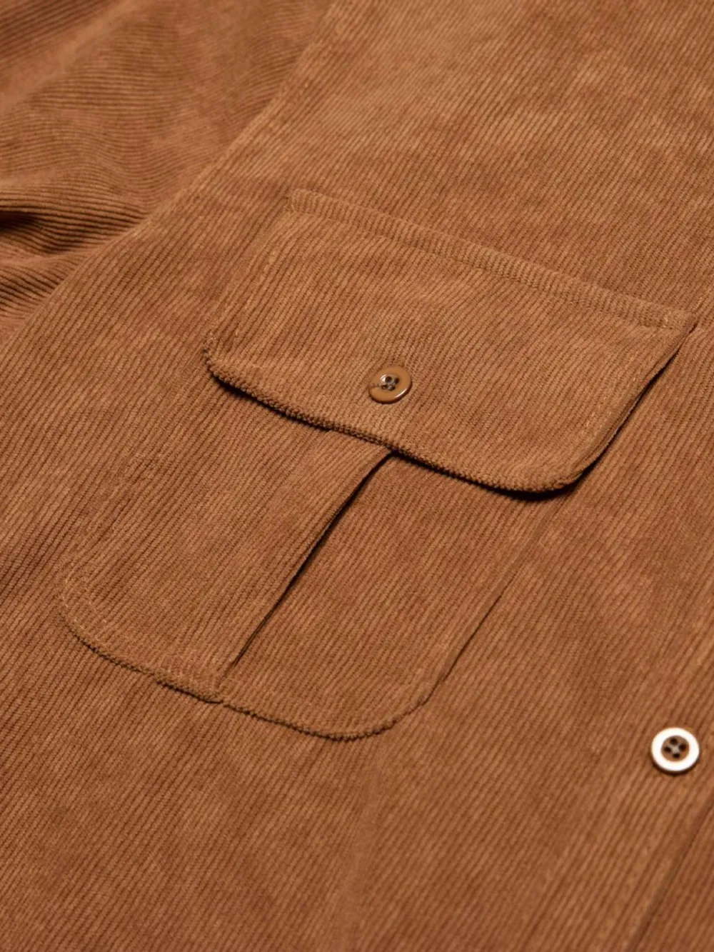 Structured Corduroy Double Pocket Shirt