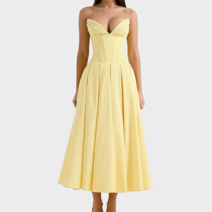 Cotton Flowing Midi Dress