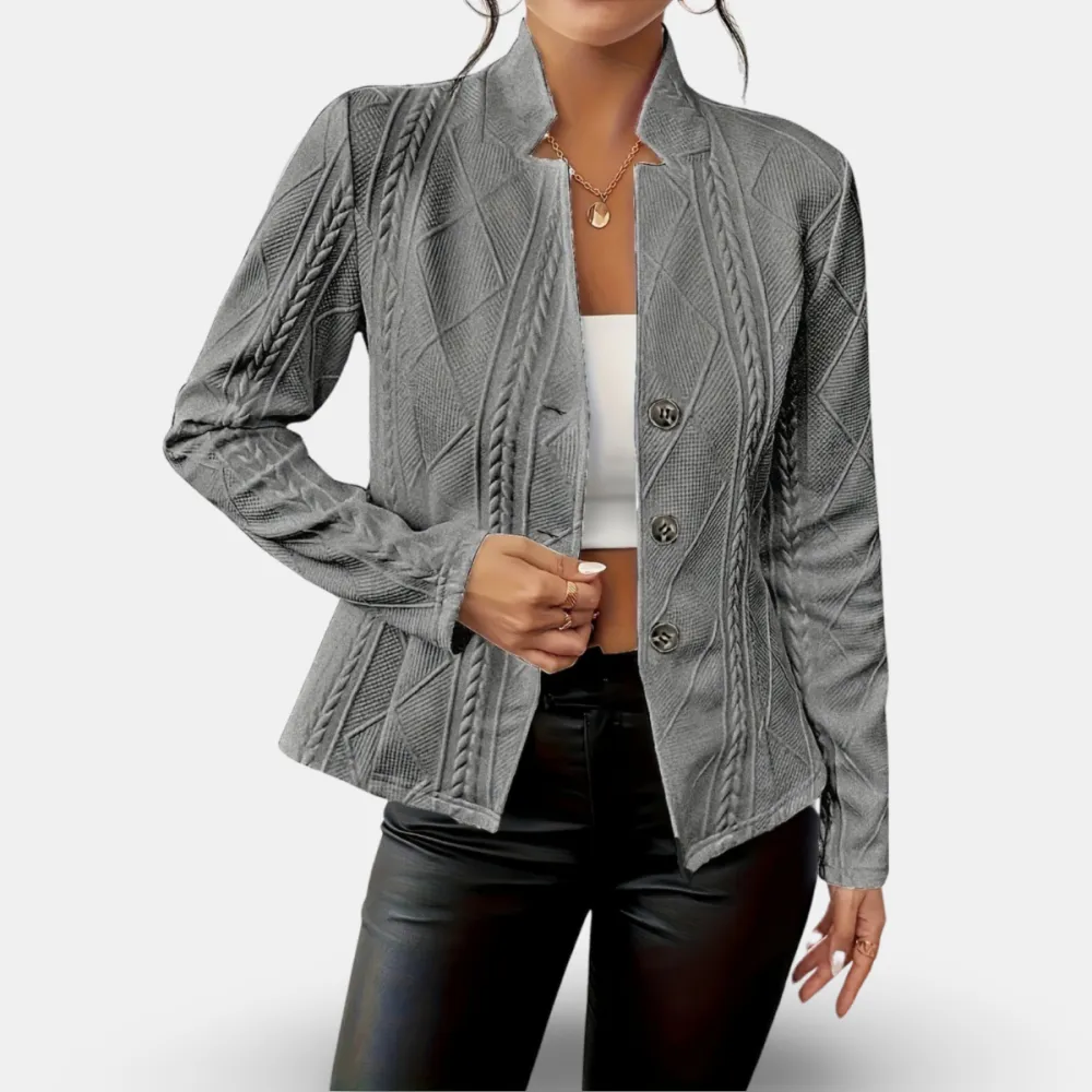 Women's Tailored Blazer With Flattering Fit and