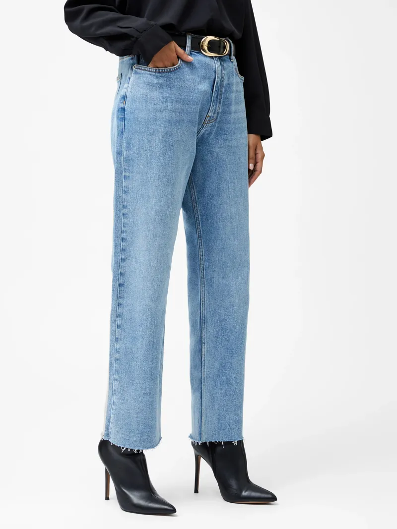 Casual Vintage Cotton Straight Trousers