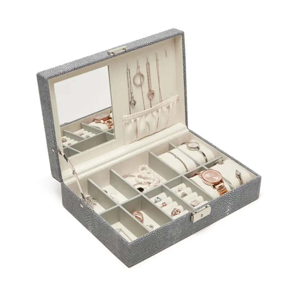 Compartmented Hinged Jewelry Storage Box