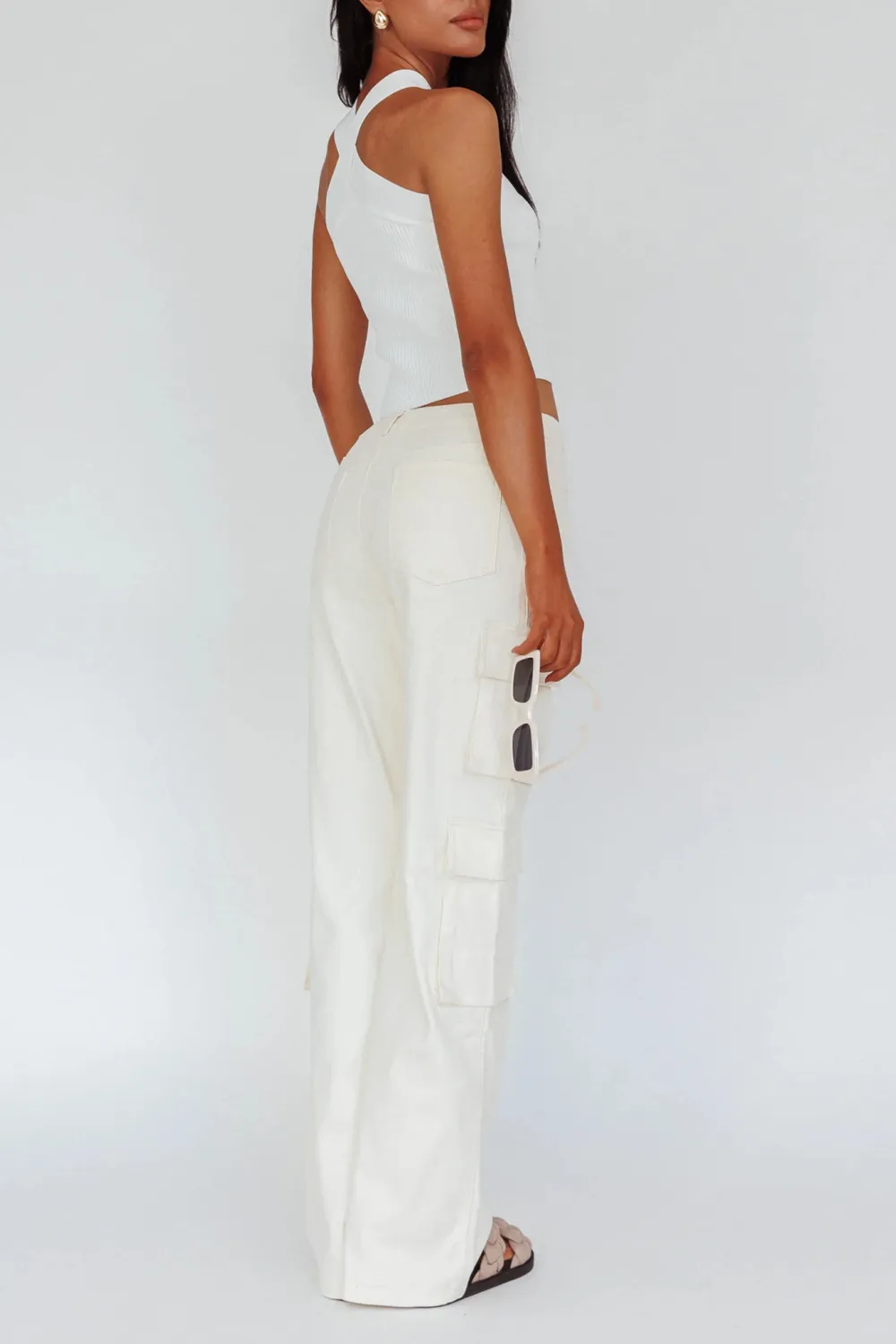 Women's Multi-Pocket Cargo Style Loose Trousers