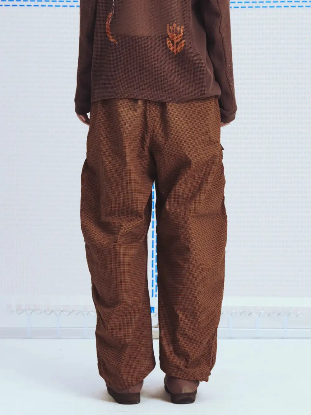 Wide-Leg Distressed Pants