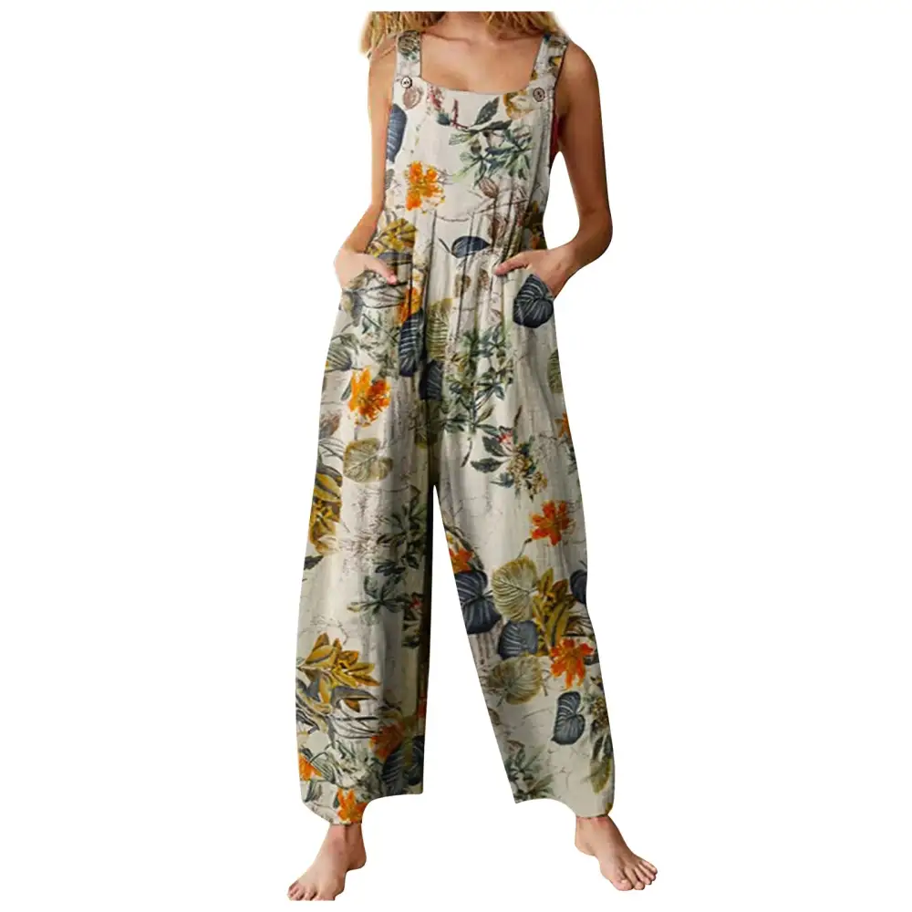Ease Sleeveless Zipper-Front Jumpsuit