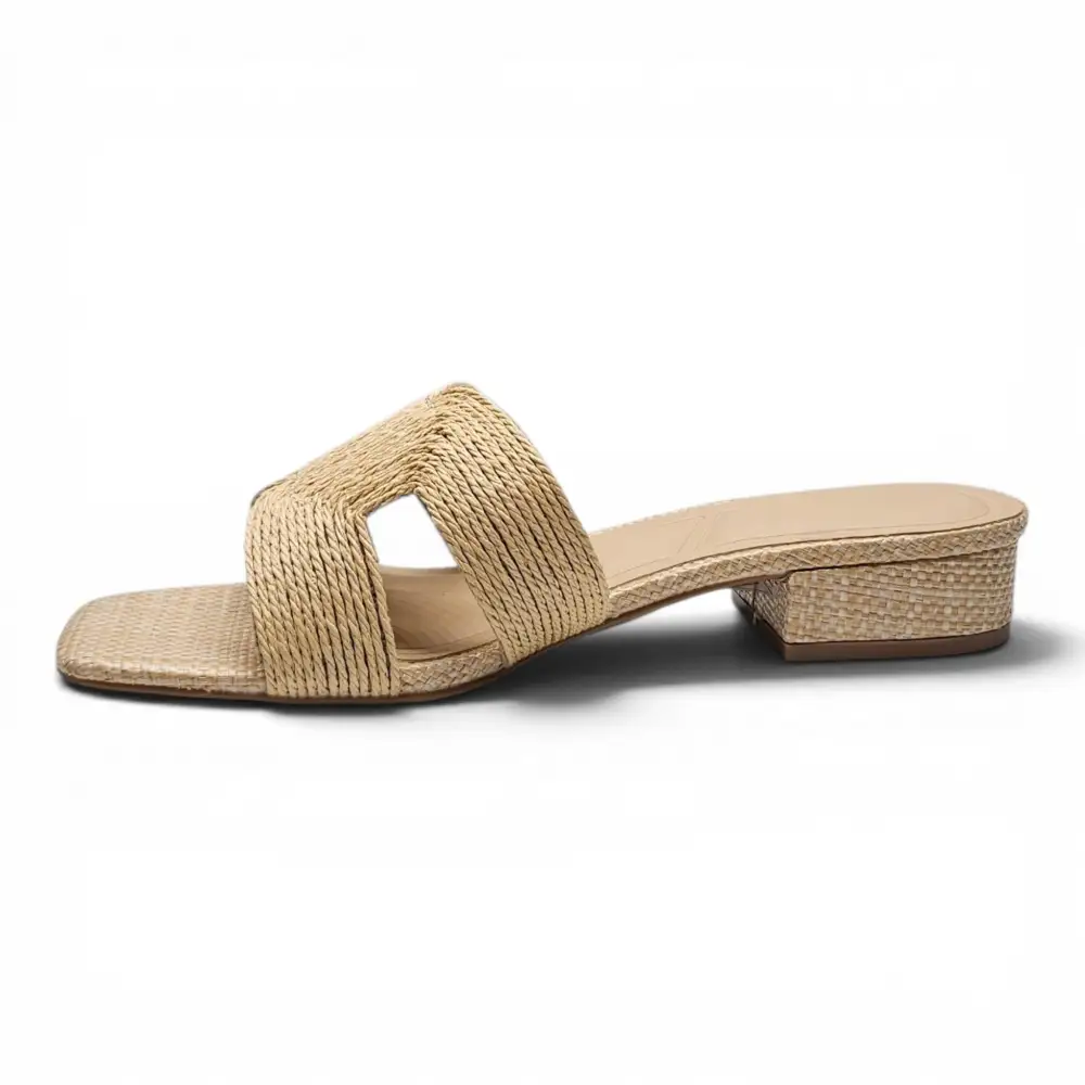 Marbella Woven H Band Slide Heel