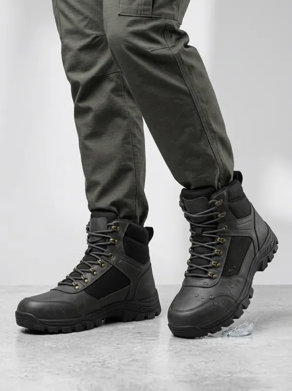 Unisex Waterproof Tactical Non-Slip Printed Work Boots