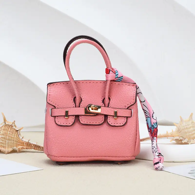 Mini Platinum Bag Pendant Keychain Earphone Accessory