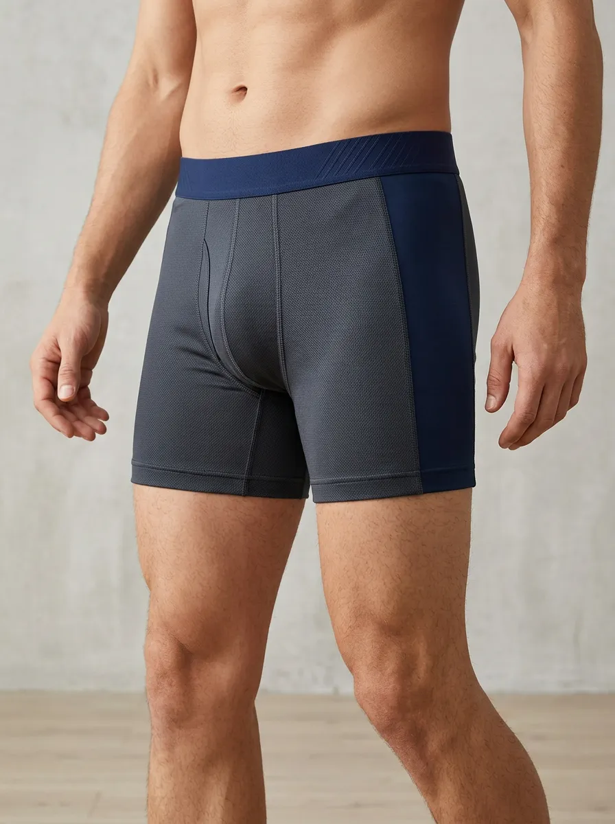 Men's Athletic Performance Colorblock Boxer Briefs