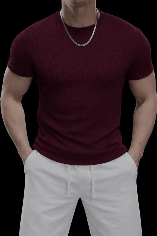 Premium Textured Crewneck T-Shirt