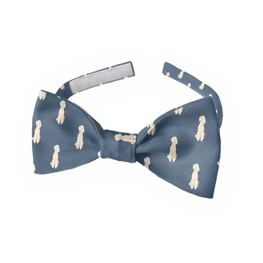 Poodle Pattern Bow Tie