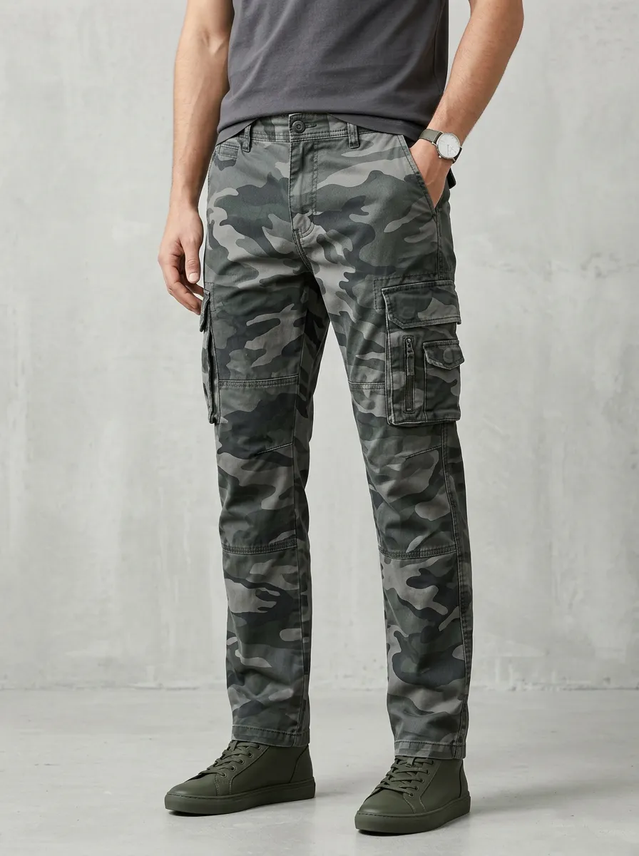 Patrol-Inspired Camouflage Tactical Camouflage Cargo Pants