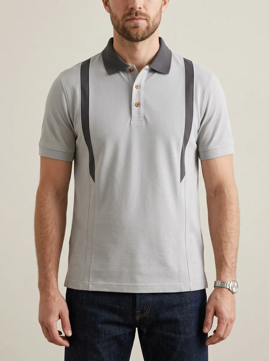 Men's Classic Everyday Casual Printed Polo Shirt