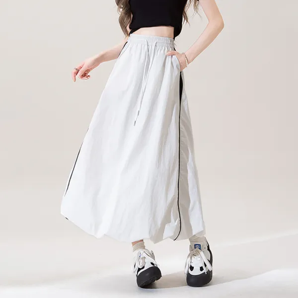 High Waist A-Line Bubble A-Line Skirt