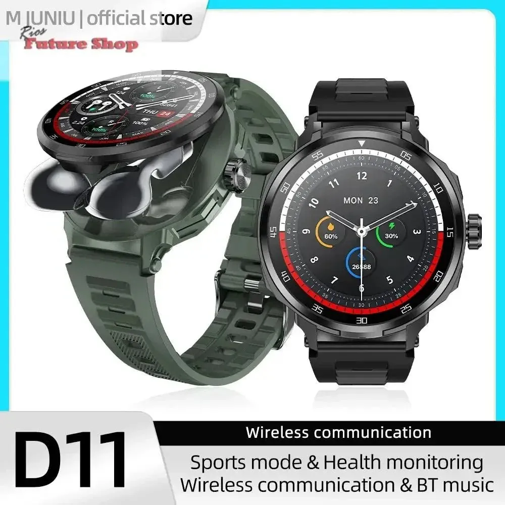 Smart Watch 2 In 1 With Earbuds