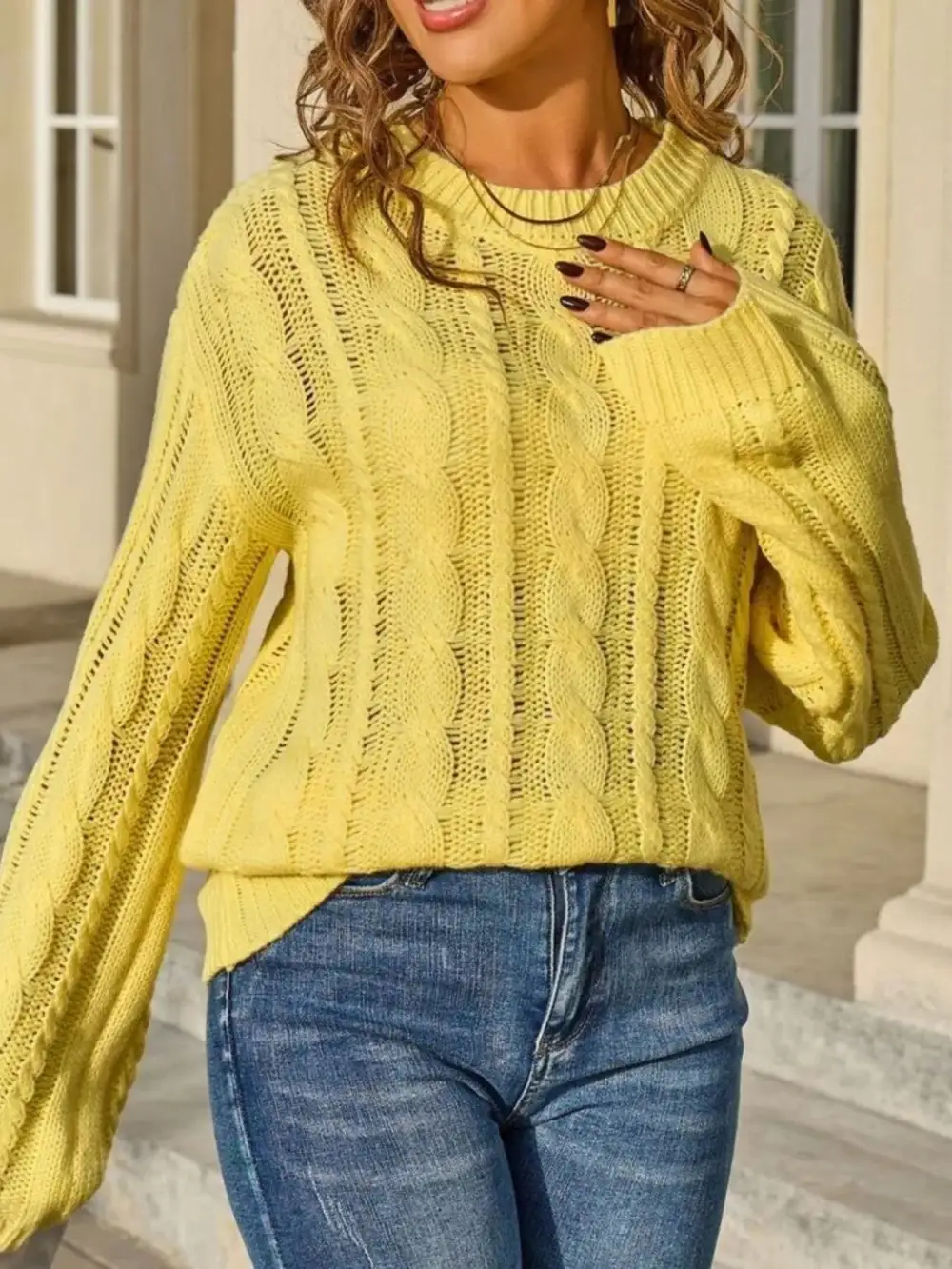 Knit Long Sleeve Sweater