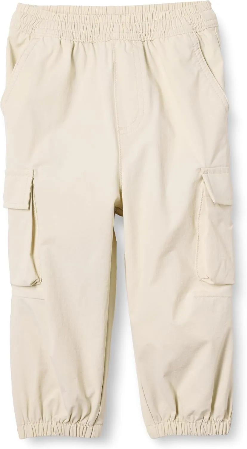 Amazon Essentials Unisex Kids and Toddlers' Cargo Parachute Pants, Joggers with Elastic Waist, Drawstring, Pull On