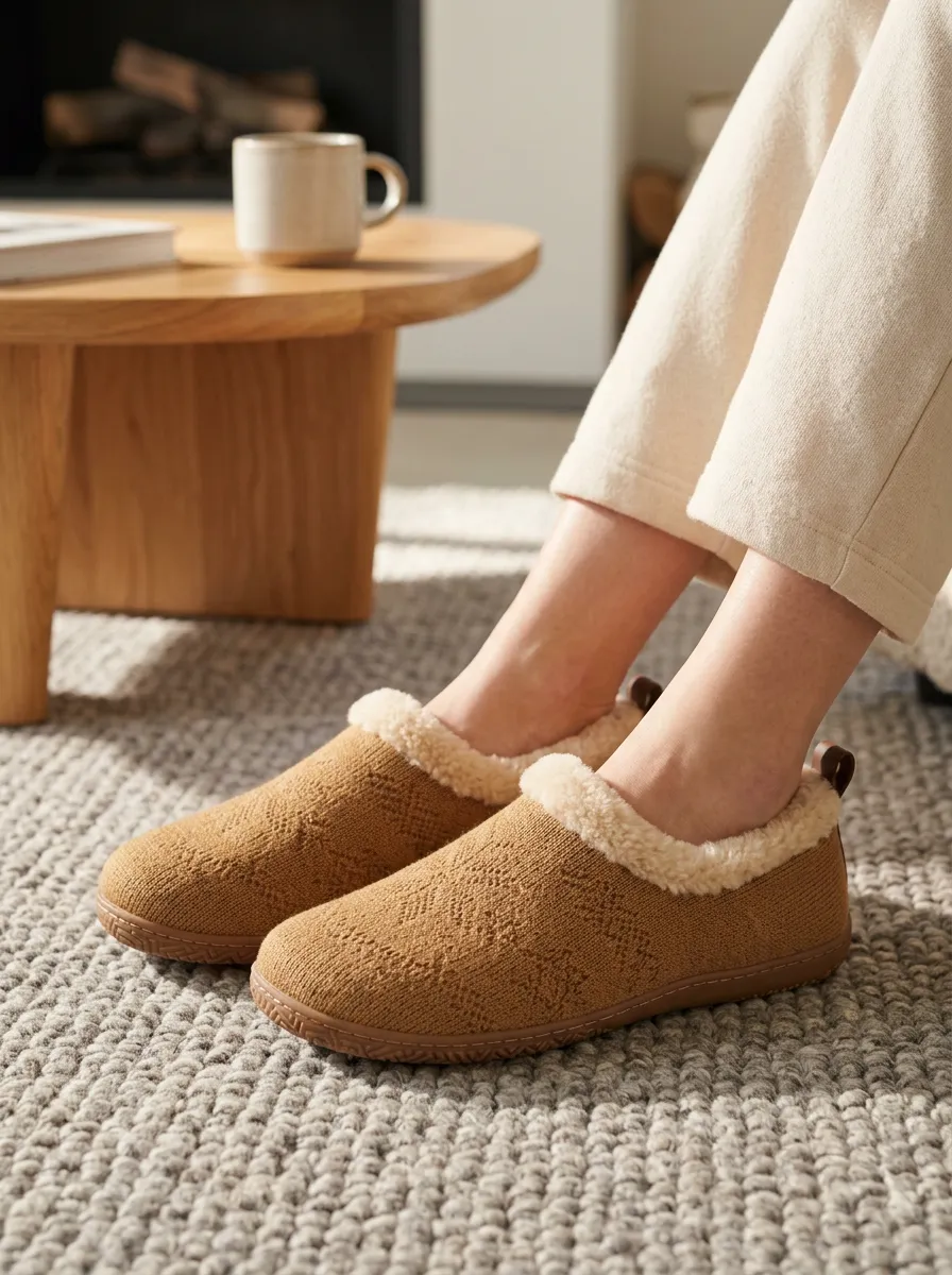 Casual Knit Graphic Edit Unisex Warm Wool Shoes