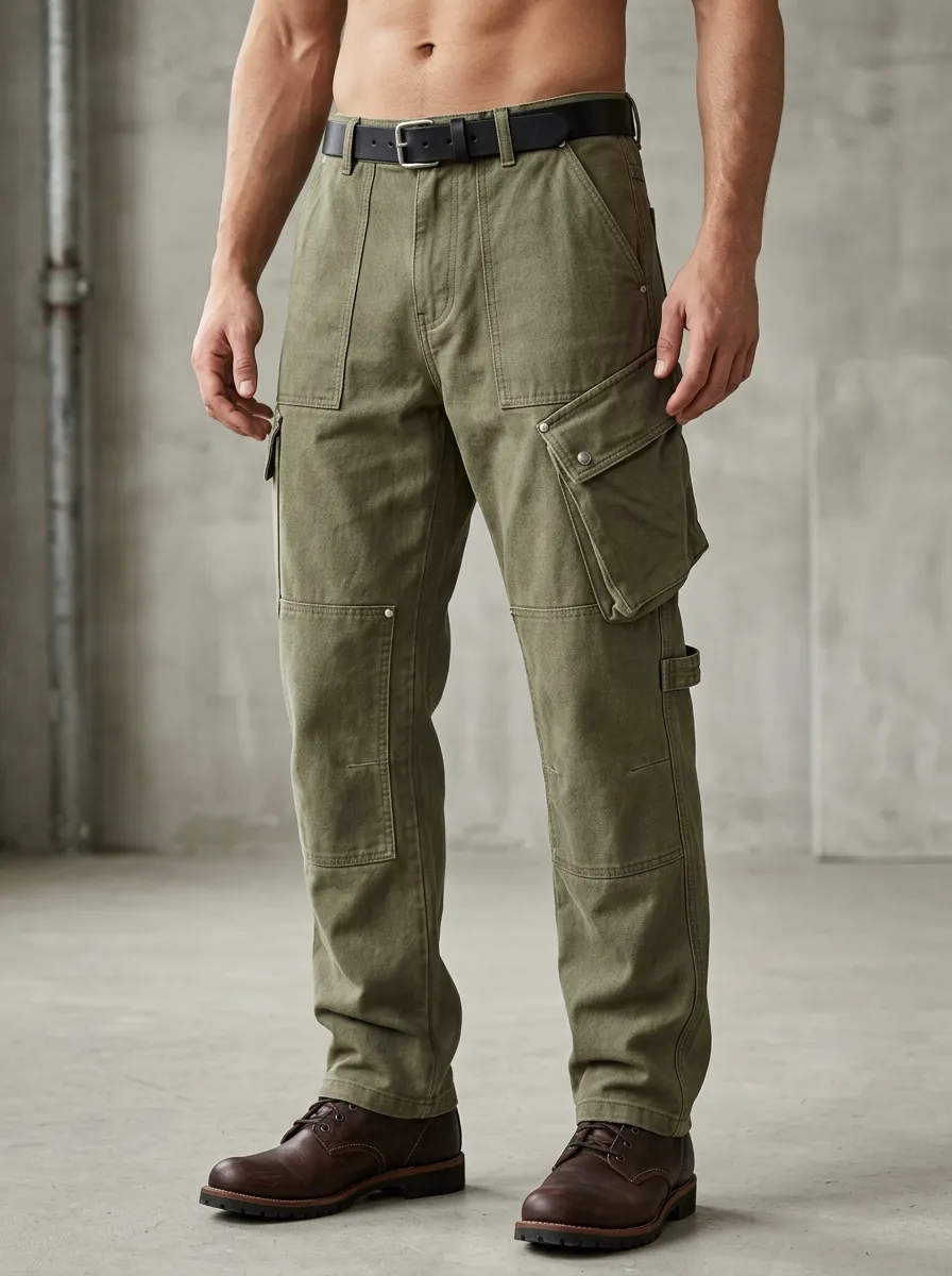 Men's Relaxed Canvas Everyday Utility Pants