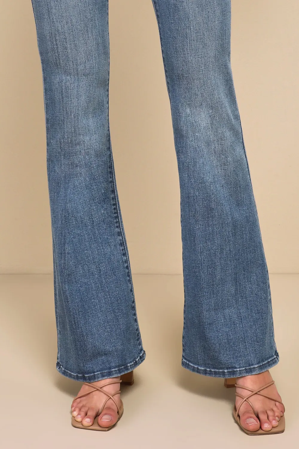 Daily Medium Wash High-Rise Flare Jeans