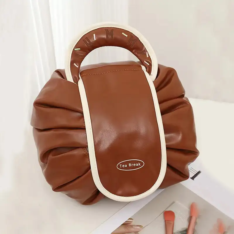Modern Multi-Purpose Cosmetic Bag Waterproof PU Leather