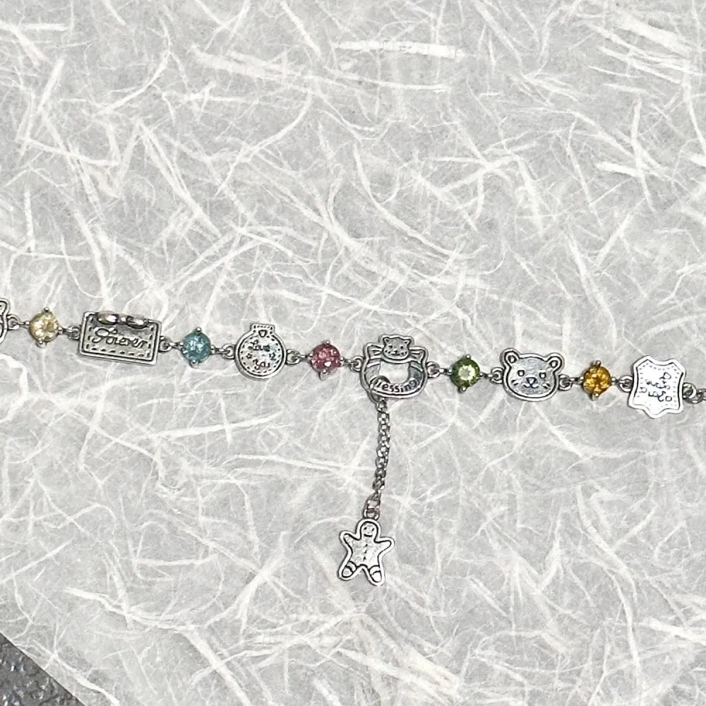 Cute cats, colorful sparkling stones, and playful little charms—all brought together in one adorable bracelet.  Perfect for adding a fun, sweet touch to your everyday outfits. 💕 It’s the kind of piece people notice and ask about.