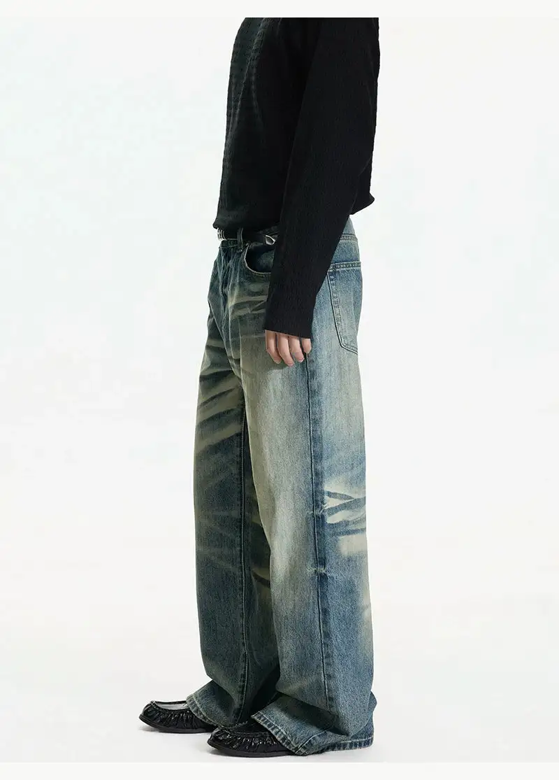 Flared Vintage Vintage-Wash Jeans