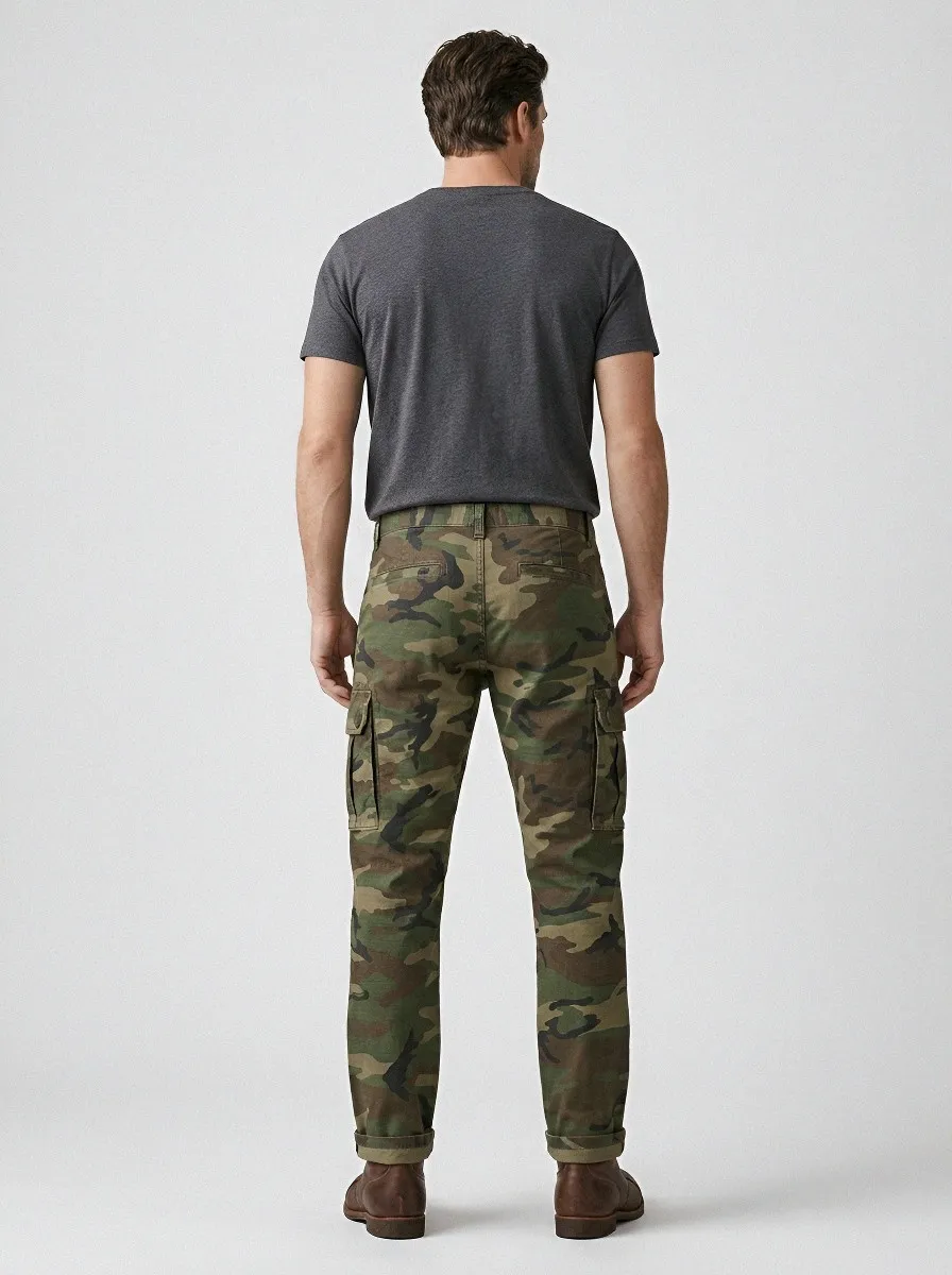 Woodland Camo Camouflage Outdoor Camouflage Cargo Pants