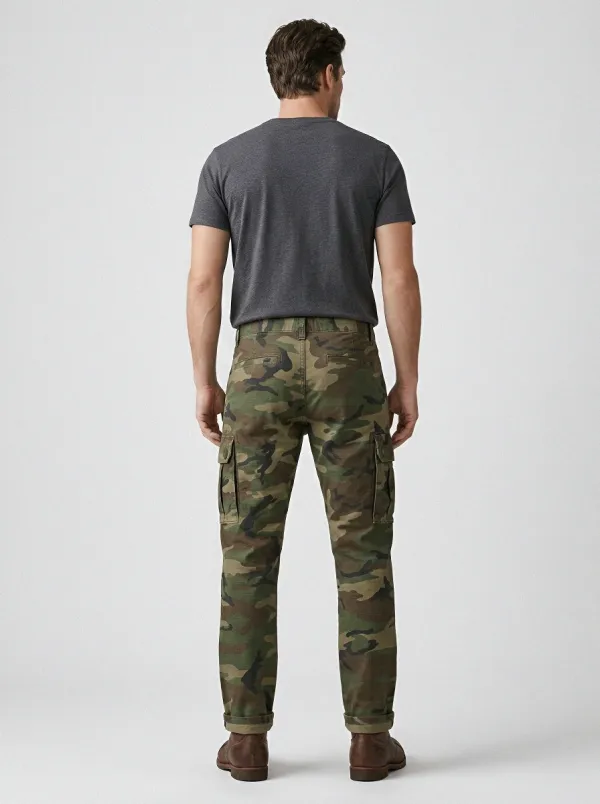 Woodland Camo Camouflage Outdoor Camouflage Cargo Pants