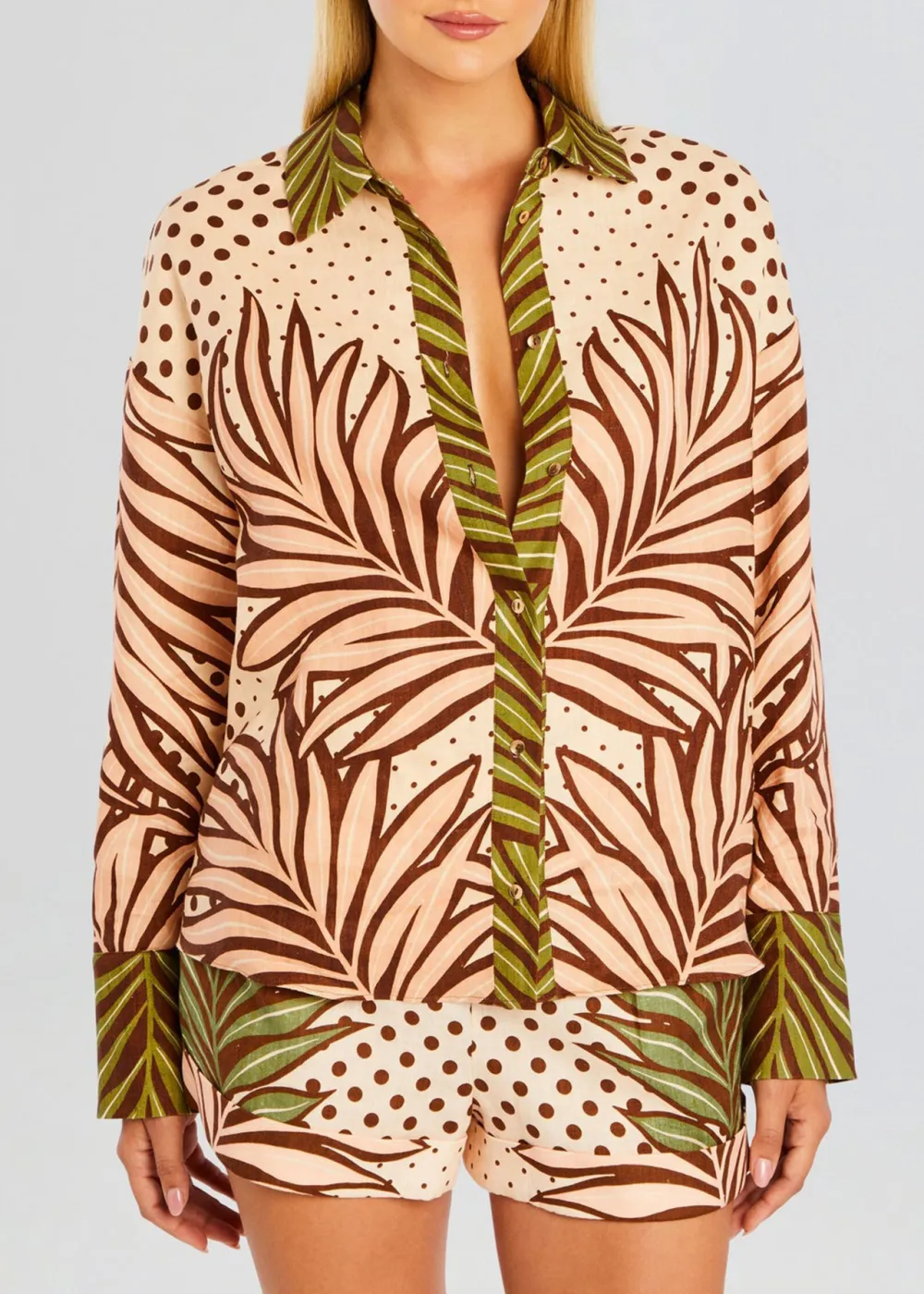 Plant Linen Shirt