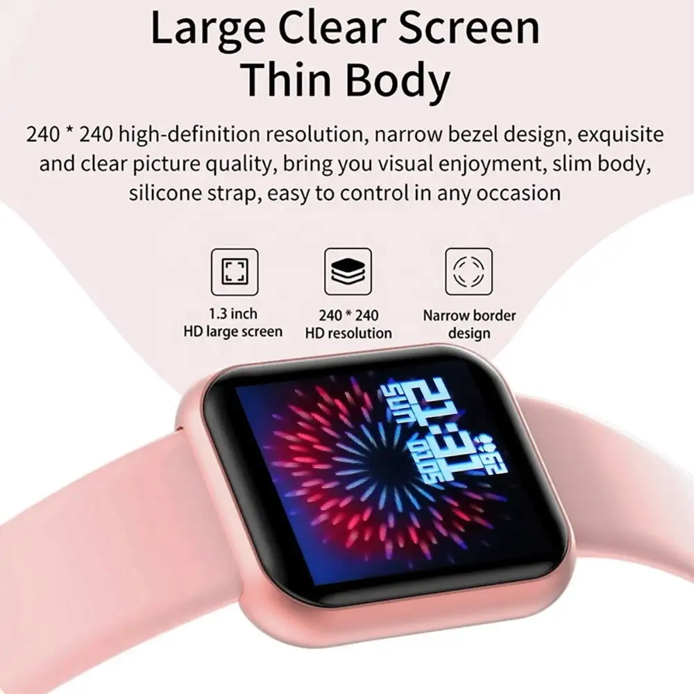 The Web Shed Y68 Health & Fitness Series Multifunction Bluetooth Smart Watch