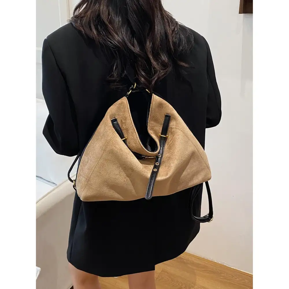 Suede Hobo Bag