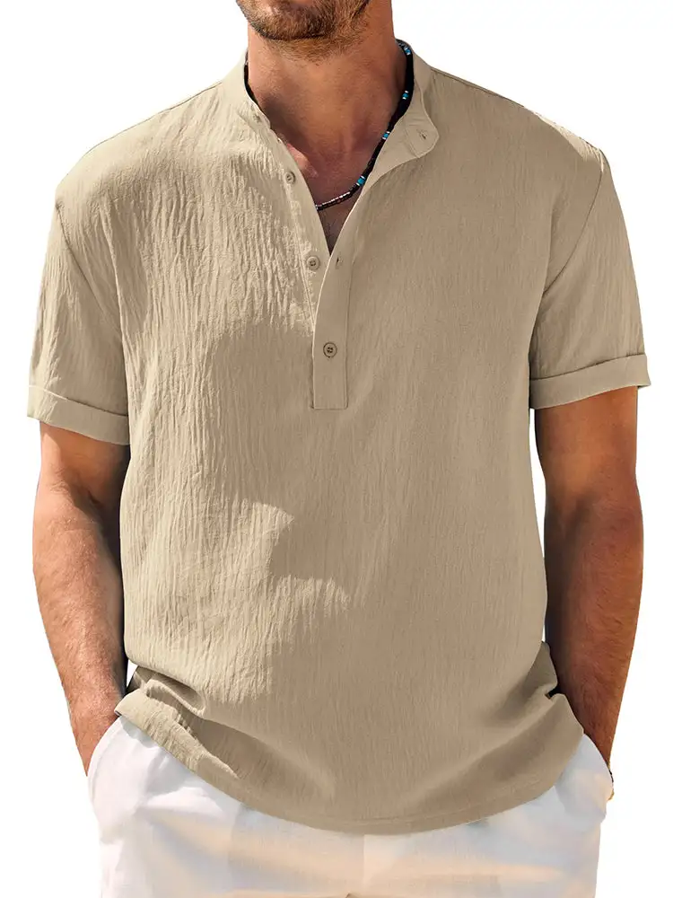 Casual Breathable Soft Henley Shirt