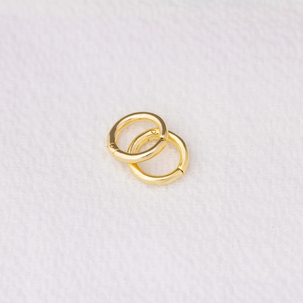 Layered Classic Rounded Hoop Earrings