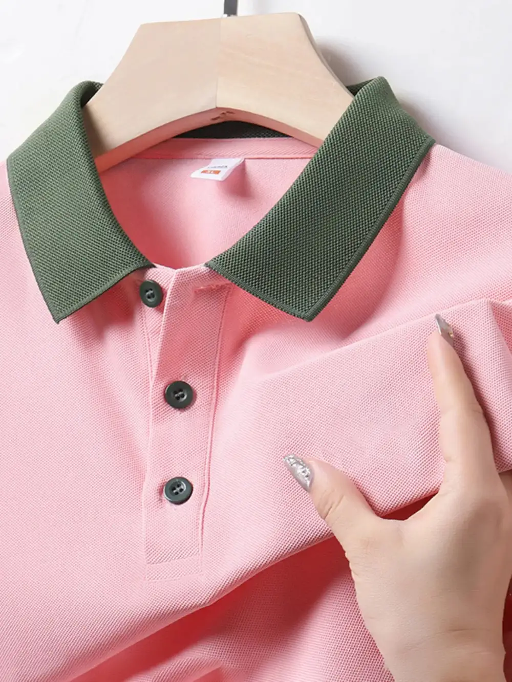 Everyday Contrast Detail Collared Short Sleeve Polo Shirt