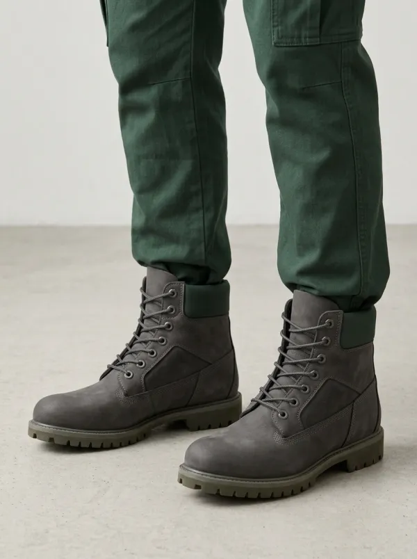 Unisex Contrast Print Work Boots