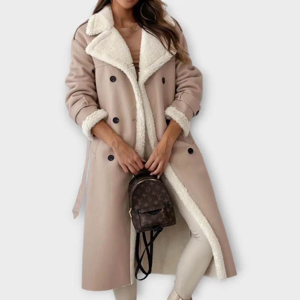 Knit Belted Trench Coat