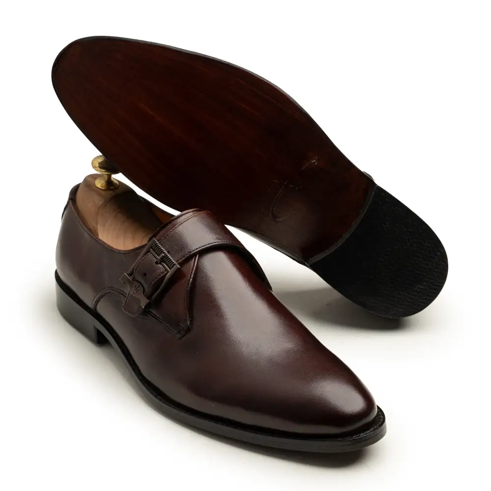 Structured Monk Strap Shoes