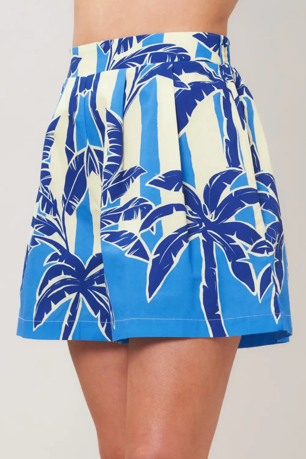 Sequin Pleated Resort Shorts
