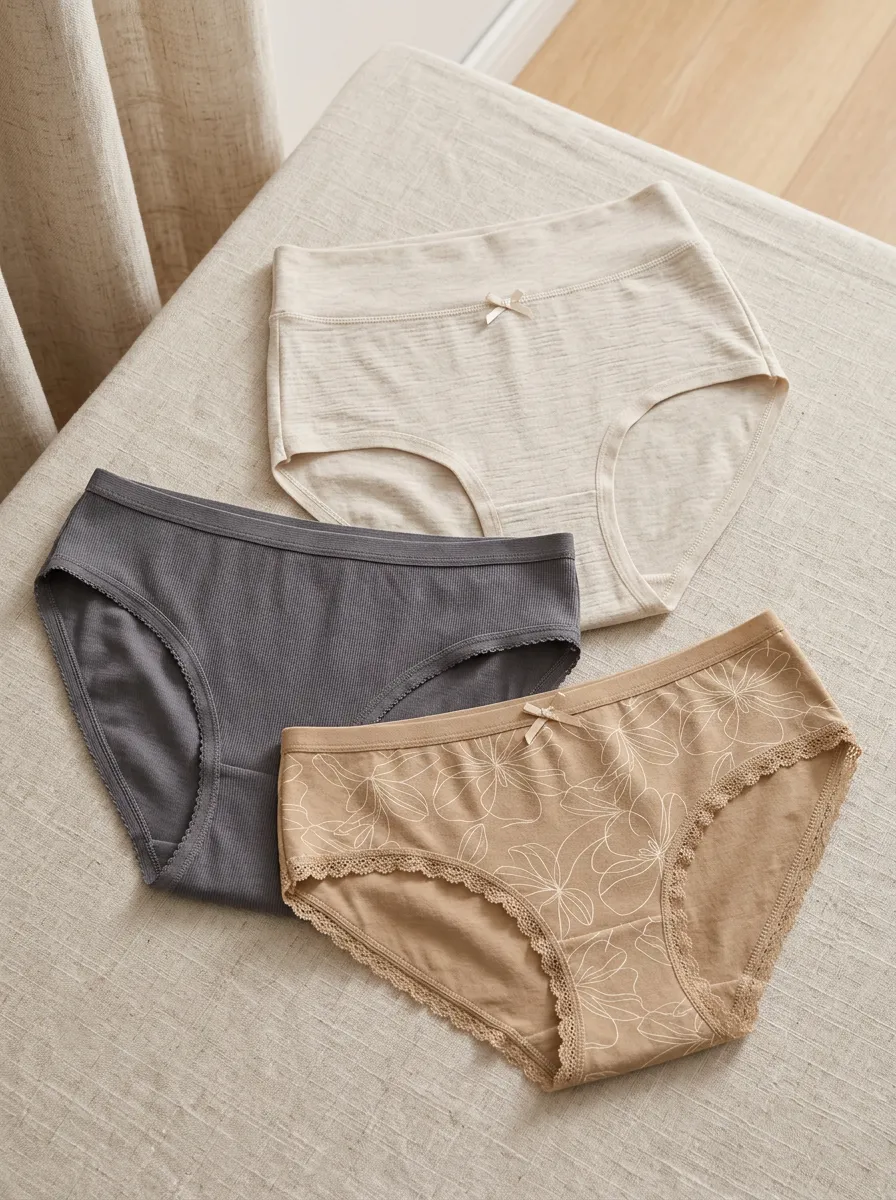 Women's Lace-Edged Assorted Briefs Set