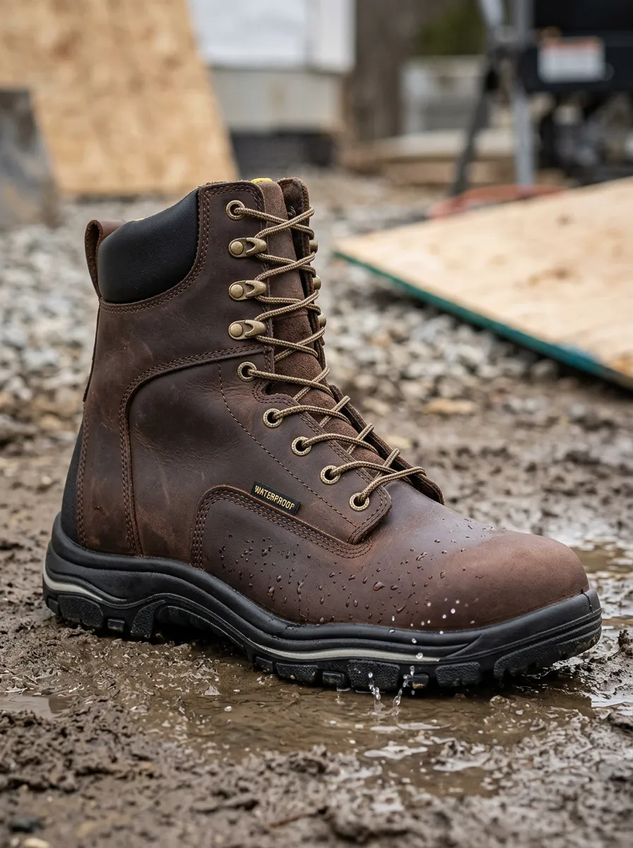 Men's Utility Waterproof Construction Work Boots