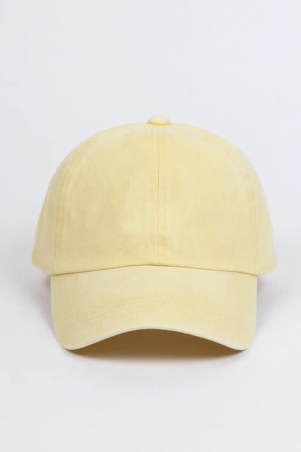 Six Panel Washed Denim Baseball Cap
