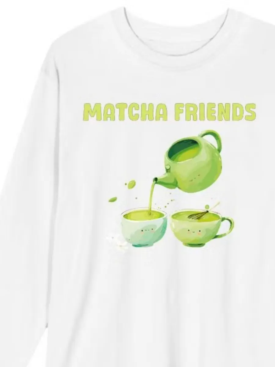 Cartoon Matcha Graphic T-Shirt