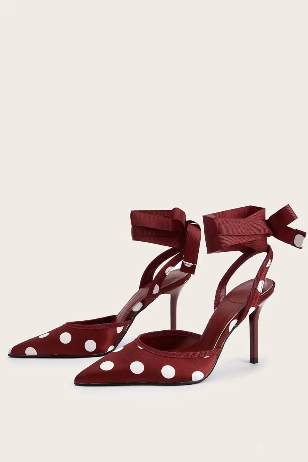 Satin Polka Dot Tie Leg