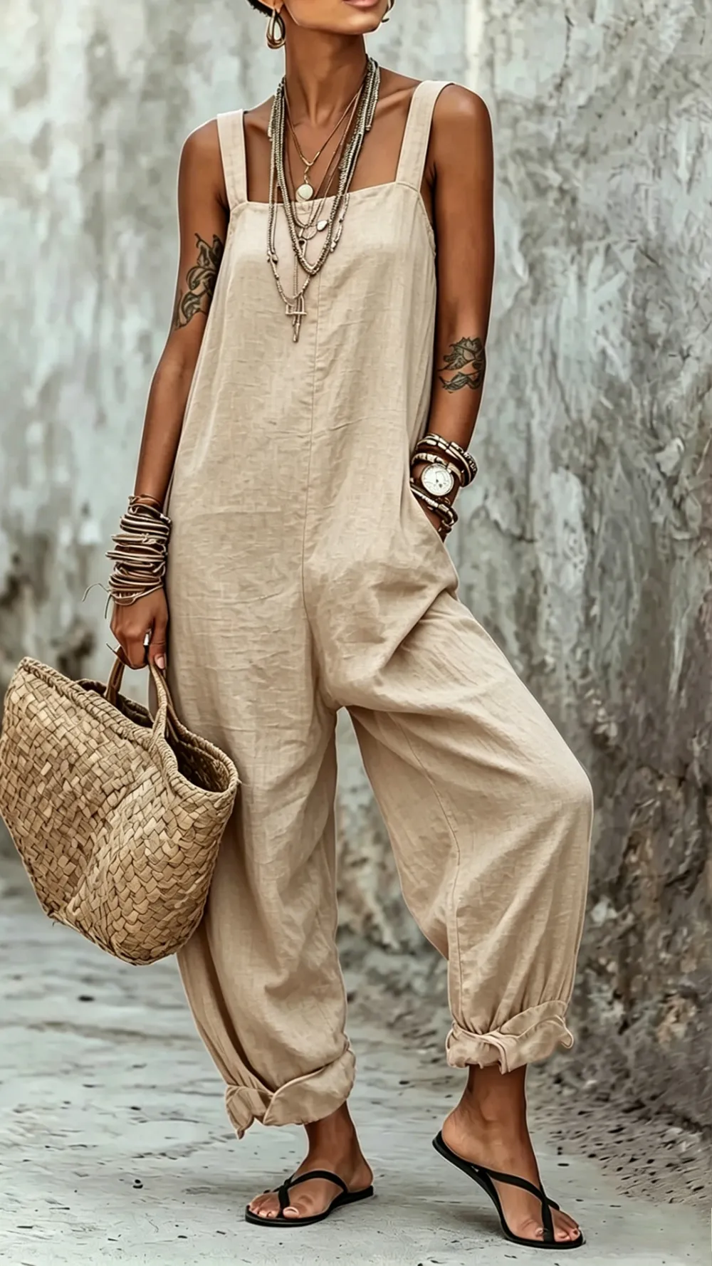 Adjustable Strap Jumpsuit