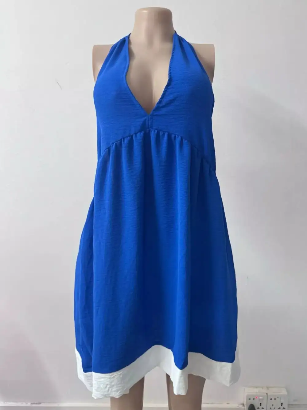Backless Halter Neck Mini Dress