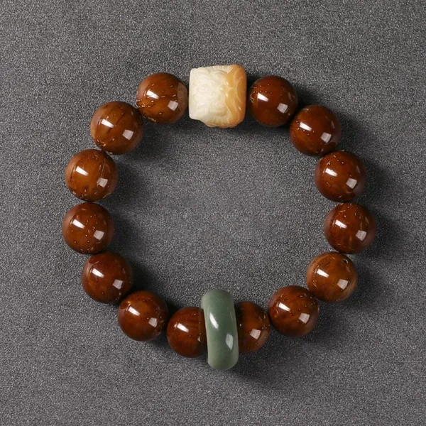 Bodhi Seed Dancing Lion Bracelet