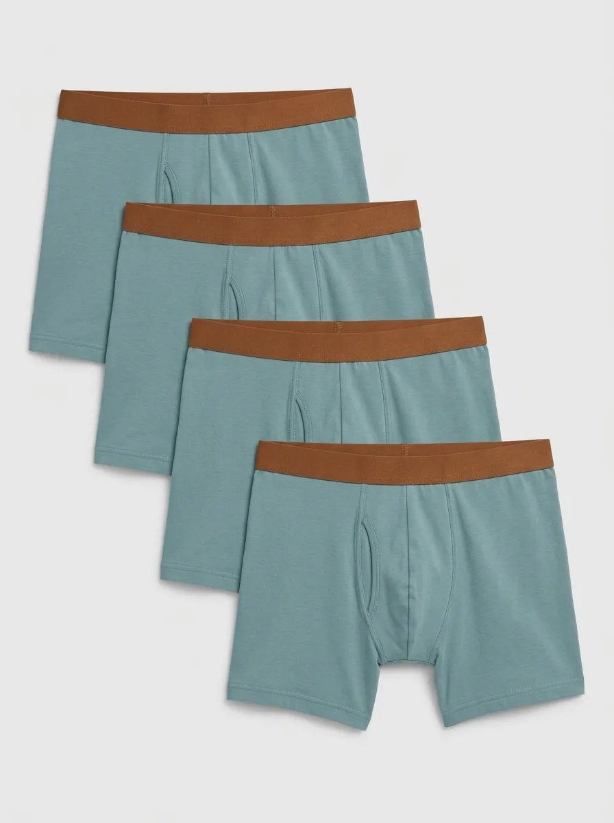 Men's Contrast-Waistband Fly-Front Multi-Pack Boxer Briefs