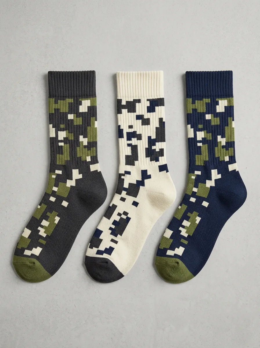 Everyday Camo Pixel Casual Sock Set