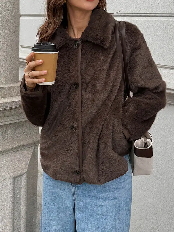 Button Front Jacket Relaxed Fit